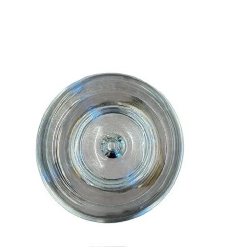 Set of 2 Heavy Base Crystal Whiskey Glasses with Controlled Bubble 3.5in